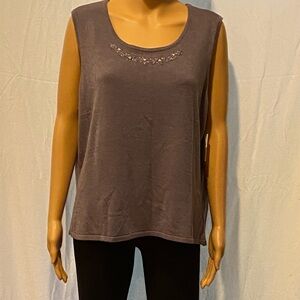 Elisabeth By Liz Claiborne Lilac Sweater Vest Size 1X